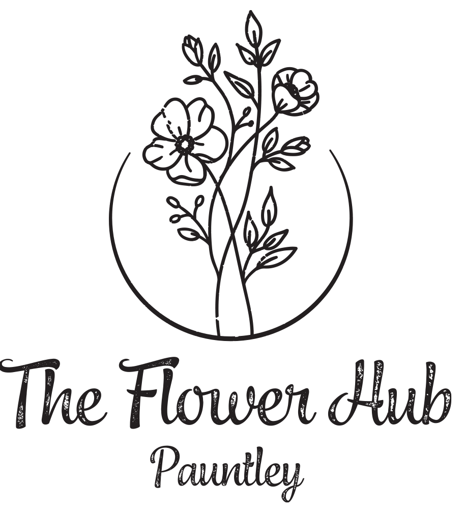A logo with flowers and leaves

Description automatically generated